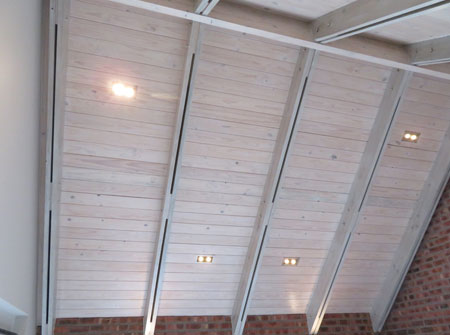 Cape Roof - Exposed Ridge Beam and Double Rafters