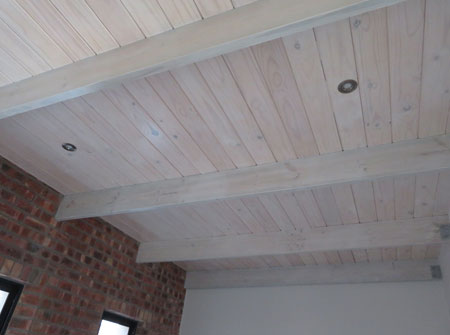 Cape Roof - Exposed Flat Roof with T and G Ceiling