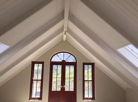 Cape Roof - Ridge Beam and Concealed Fix Rafters
