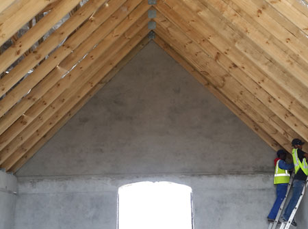 Cape Roof - Pinned rafters