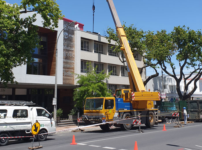 Cape Roof - Asbestos Removal with Crane