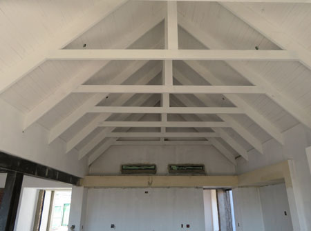 Cape Roof - Exposed Raised Tie-Beam Trusses