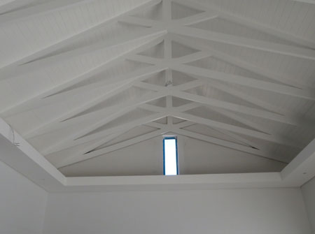 Cape Roof - Exposed Scissor Trusses